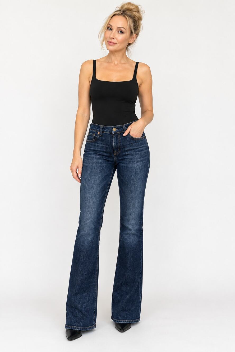 Citizens of Humanity Blue Amber High Rise Bootcut Jeans Womens 28 Dark Wash Y2K